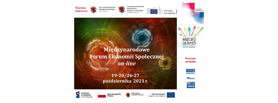 Plakat Międzynarodowego Forum Ekonomii Społecznej